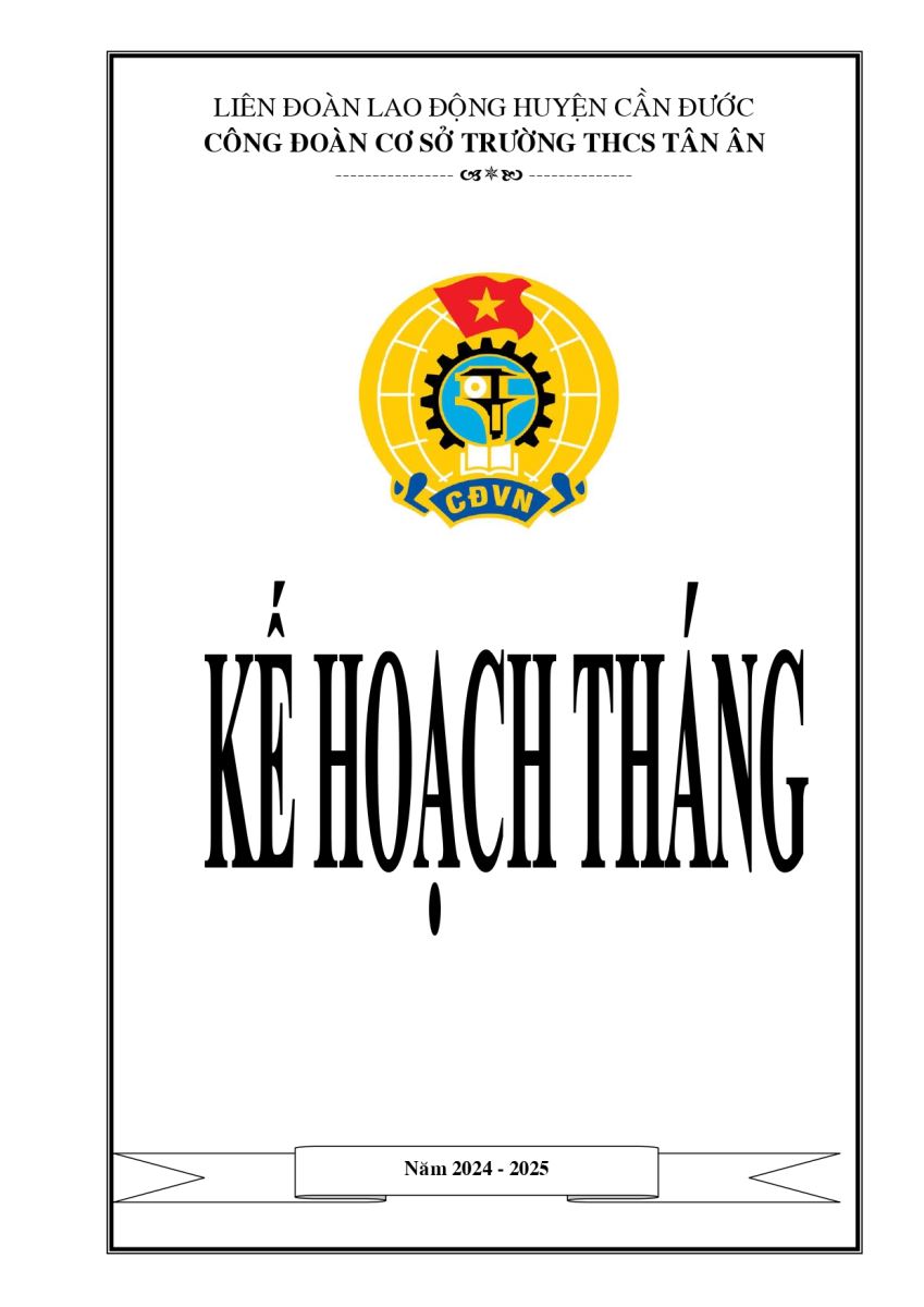 KẾ HOẠCH  CÔNG ĐOÀN THÁNG 3
