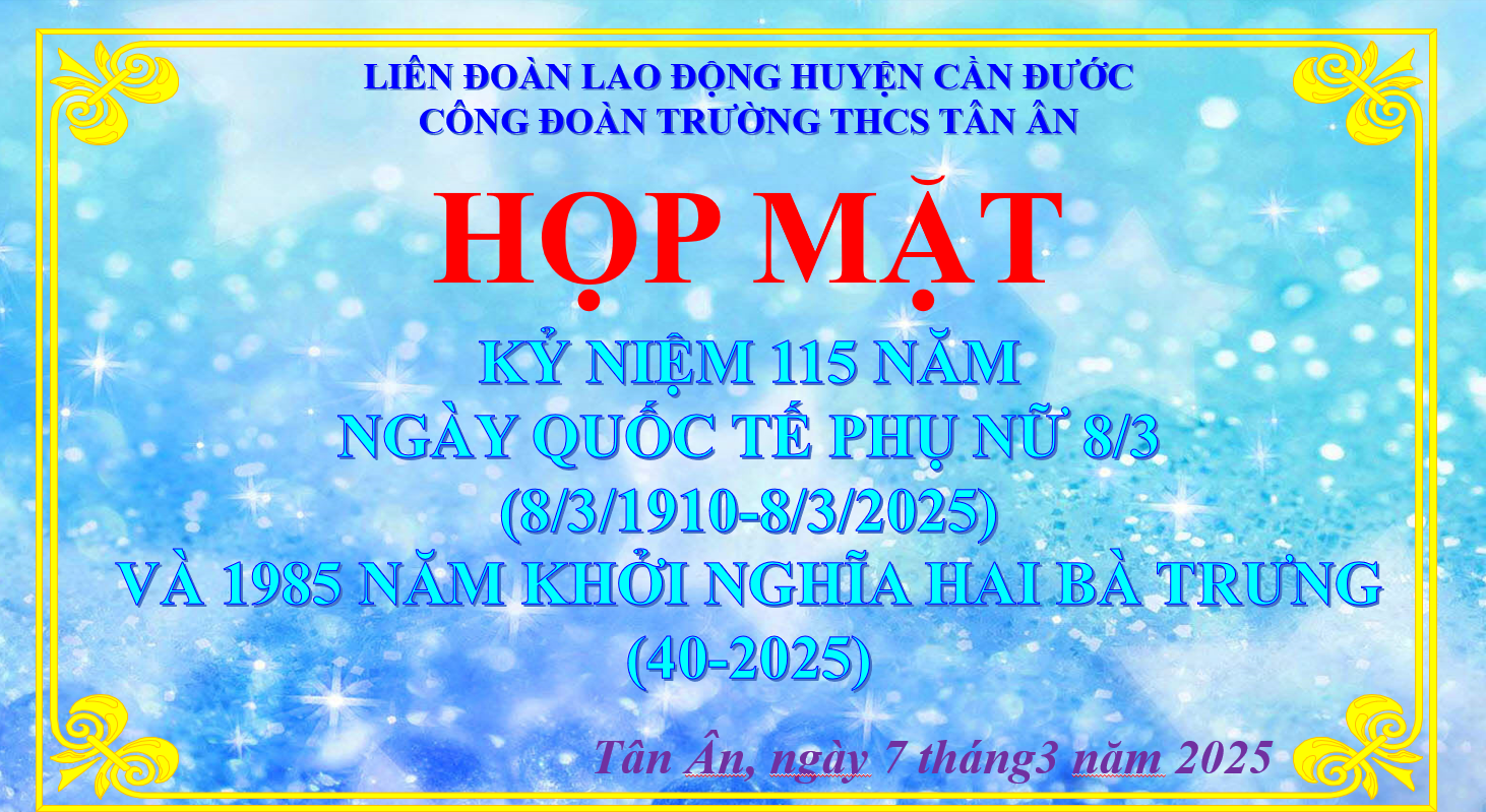 HỌP MẶT 8/3/2025